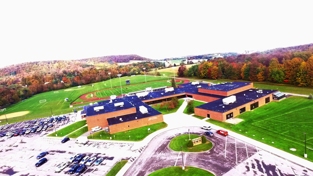 Aerial photo of Mount Markham High School