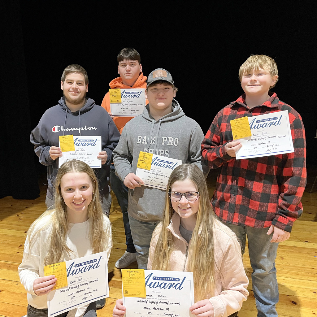 Several students hold awards for generosity