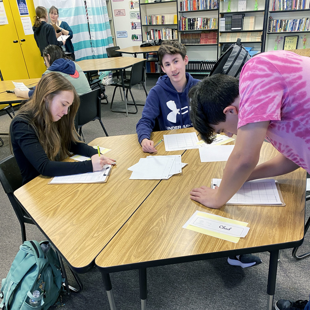 Students work to solve the mystery
