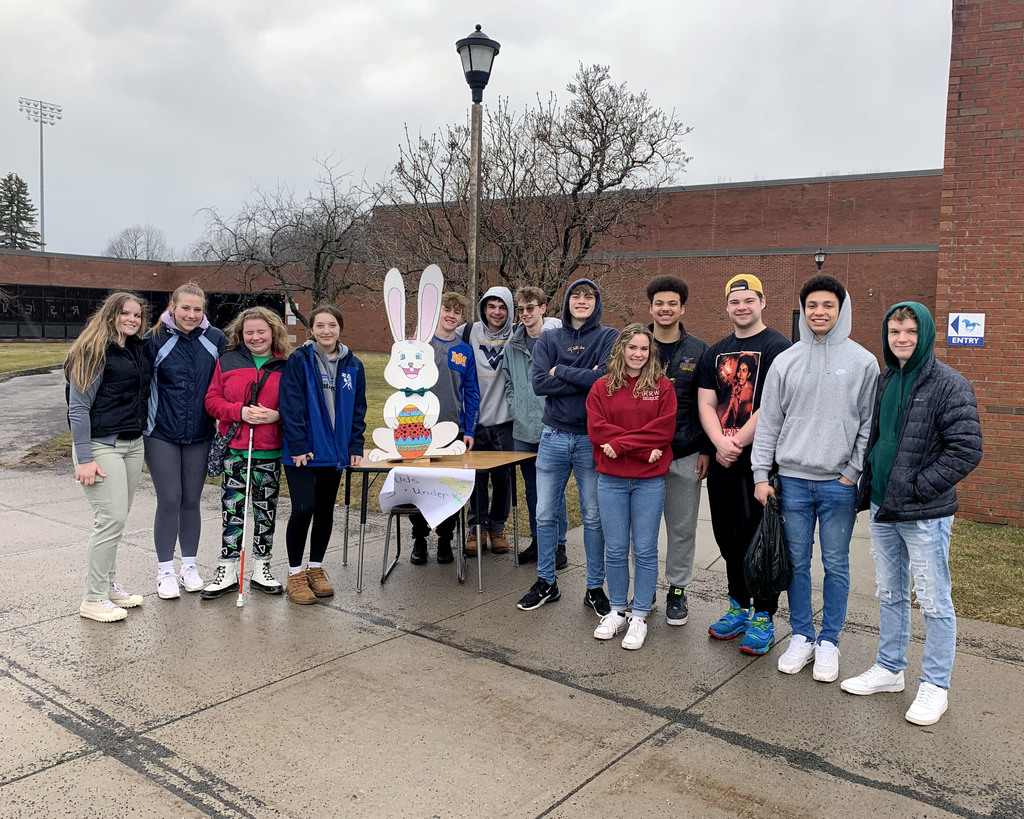 NHS members pose for a photo
