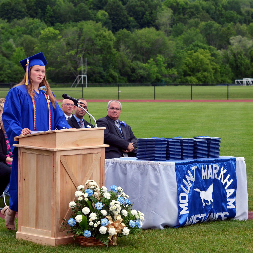 Mackenzie Roth presents valedictorian speech