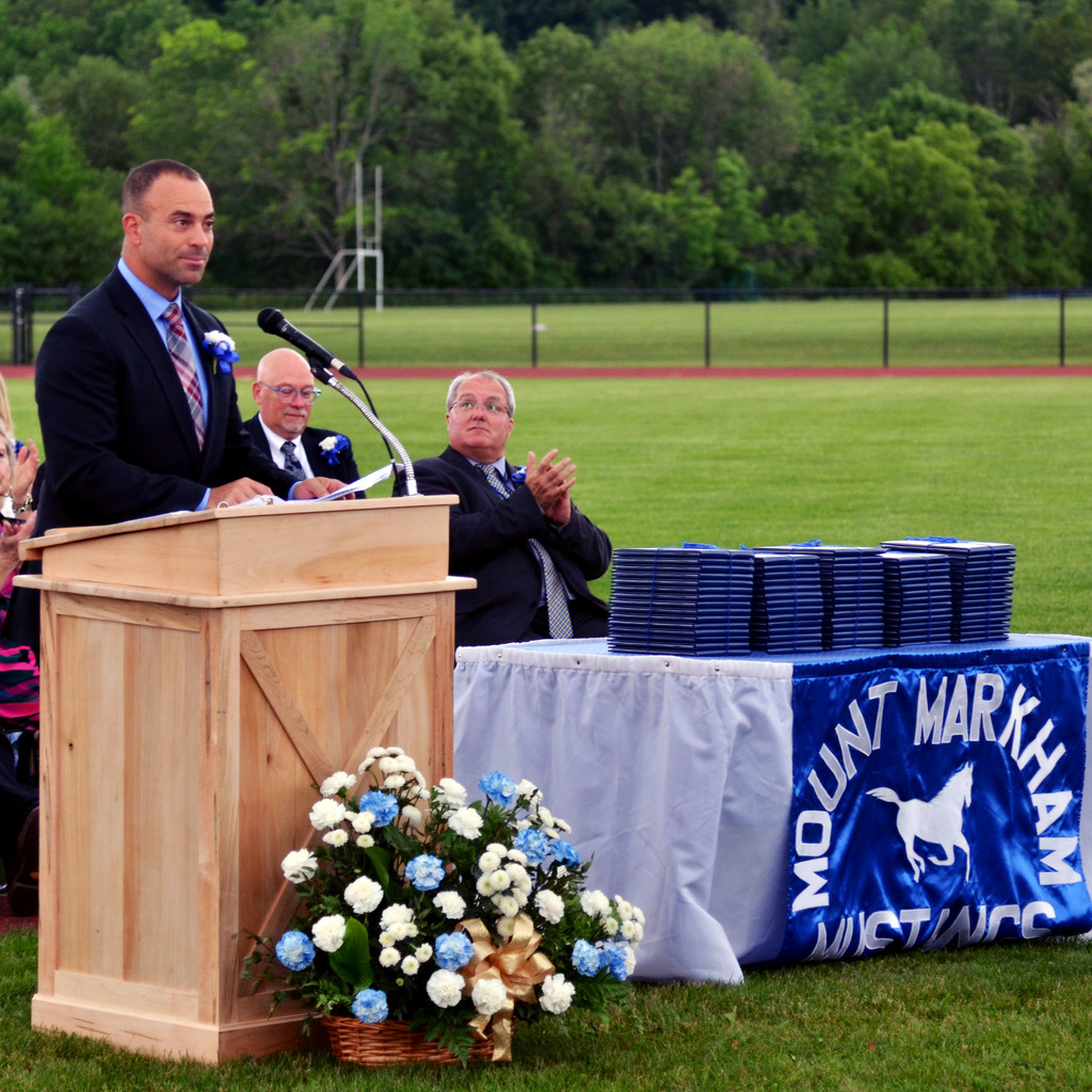Superintendent Jo D'Apice gives his remarks